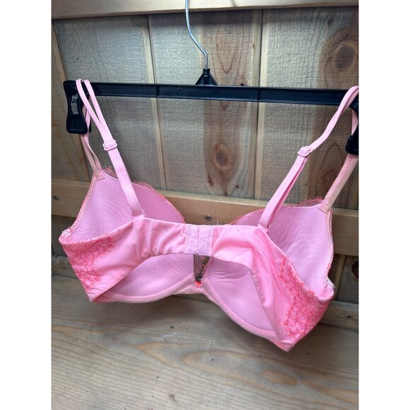 Victorias Secret Very Sexy Pink Lace Push Up Bra 34DD - Picture 5 of 7